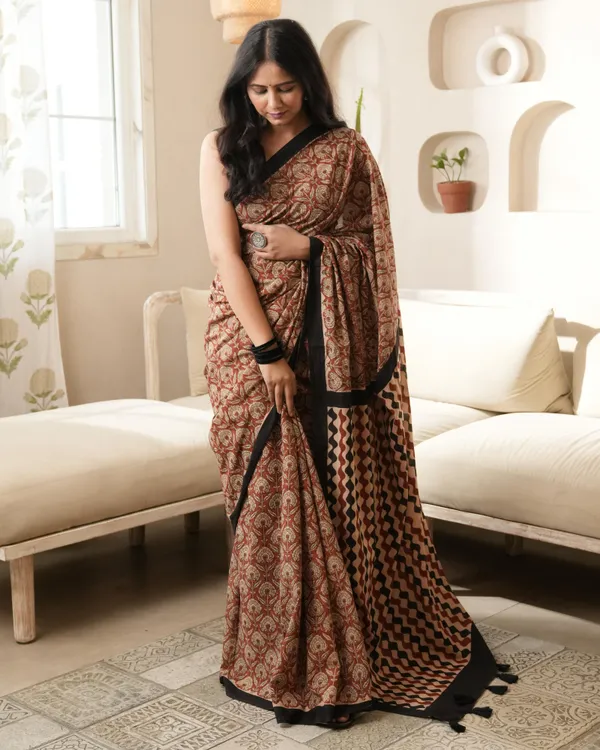 Red_Cotton_Jaal_Print_Mul_Saree_For_Women
